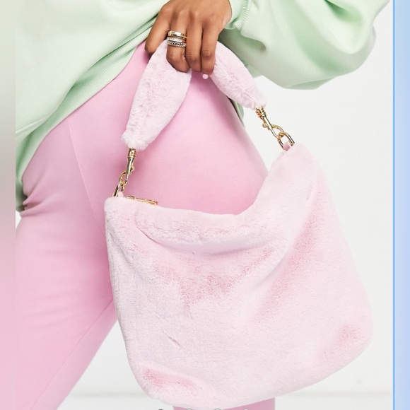 UGG Duffy faux fur tote in tide Pink/NWOT - Picture 3 of 6